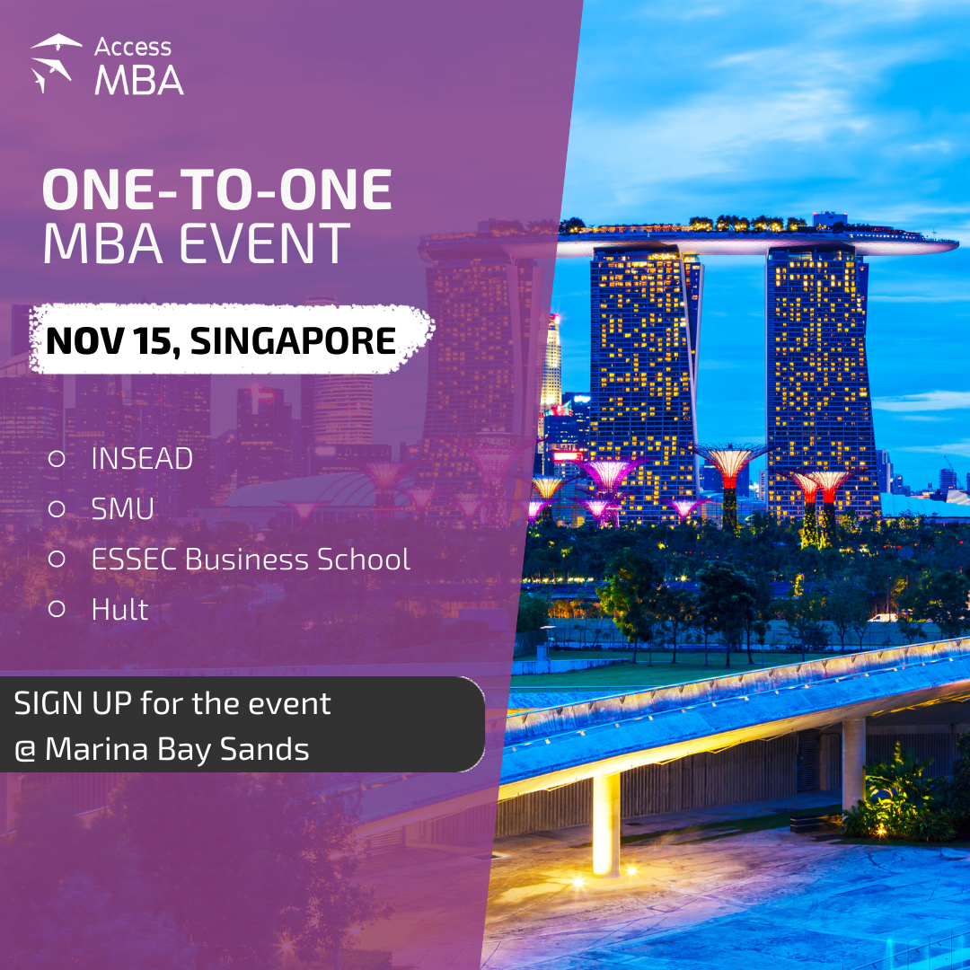 MBA One-to-One Event Singapore Banner