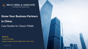 Know Your Business Partners in China: Case Studies for Avoiding Classic Pitfalls