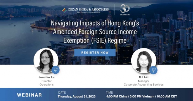 Navigating Impacts of Hong Kong's Amended Foreign Source Income Exemption (FSIE)...