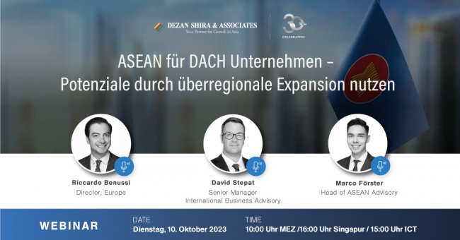 ASEAN für DACH Unternehmen – Potenziale durch überregionale Expansion nutzen