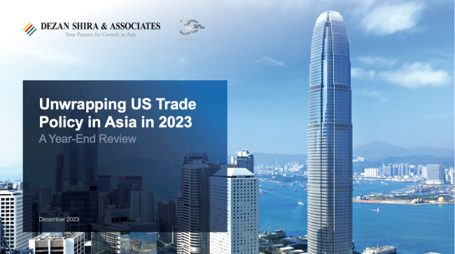 Year-End Review: Unwrapping US Trade Policy in Asia in 2023
