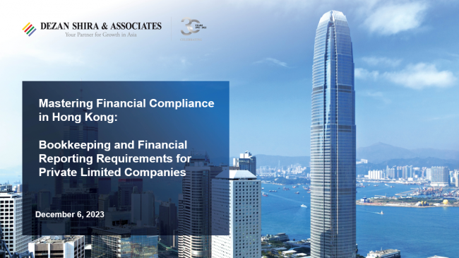 Mastering Financial Compliance in Hong Kong: Bookkeeping and Financial Reporting...