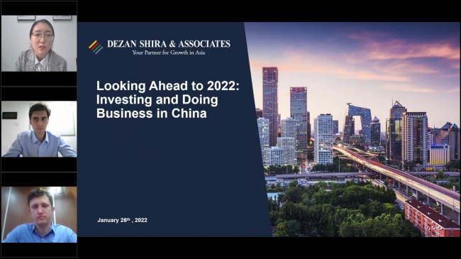 Looking Ahead to 2022: Investing and Doing Business in China