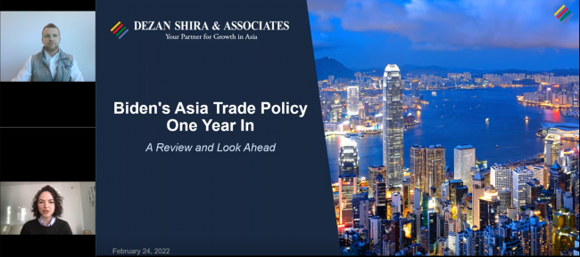 Biden's Asia Trade Policy One Year In