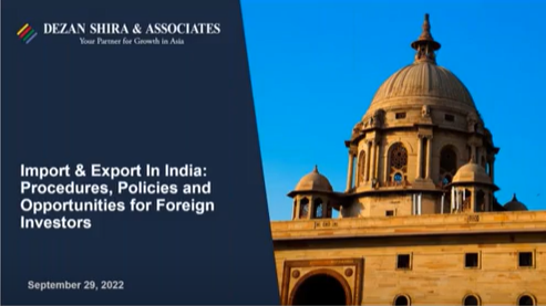 Import and Export in India: Procedures, Policies and Opportunities for Foreign I...