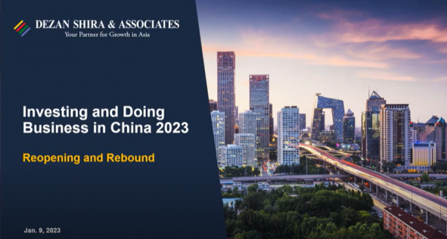 Investing and Doing Business in China 2023: Reopening and Rebound