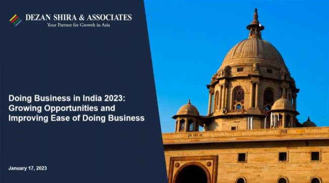 Doing Business in India 2023: Growing Opportunities and Improving Ease of Doing ...