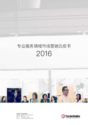 ConsignIndex: China Professional Service Marketing Outlook 2016