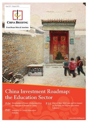 China Investment Roadmap: the Education Sector