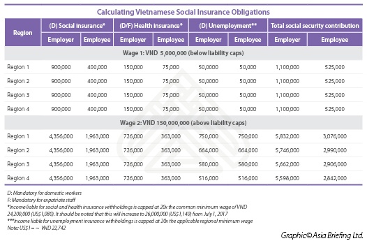 Vietnamese Social Insurance Obligations Calculation